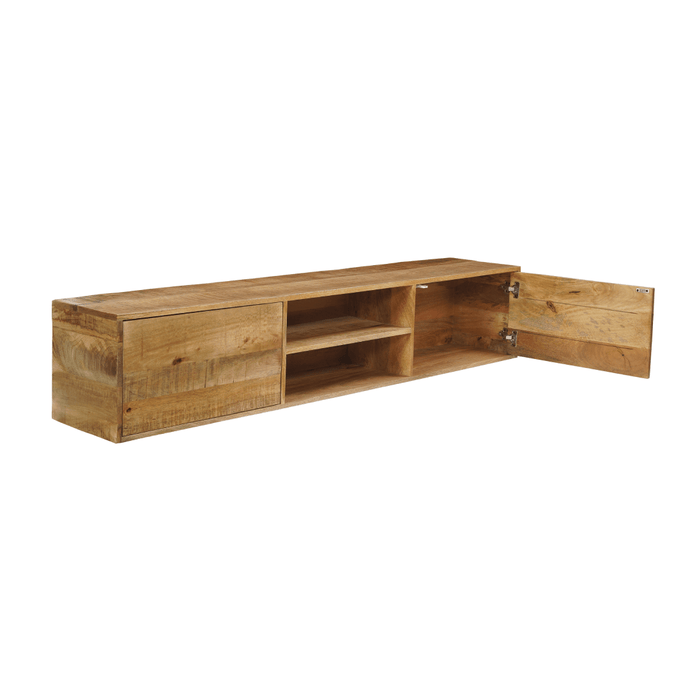 Mangohouten Tv meubel zwevend Harlow 180cm Mahom