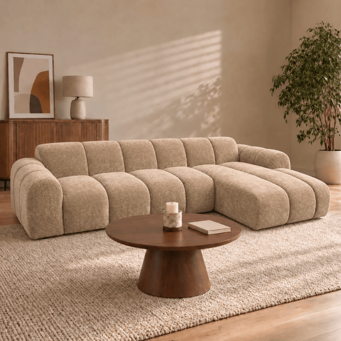 Hoekbank Marbella 4-zits Rechts Taupe