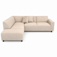 Hoekbank Munich 4-zits Links Creme