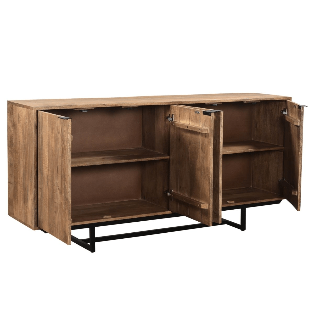 Mangohouten dressoir bruin 180cm