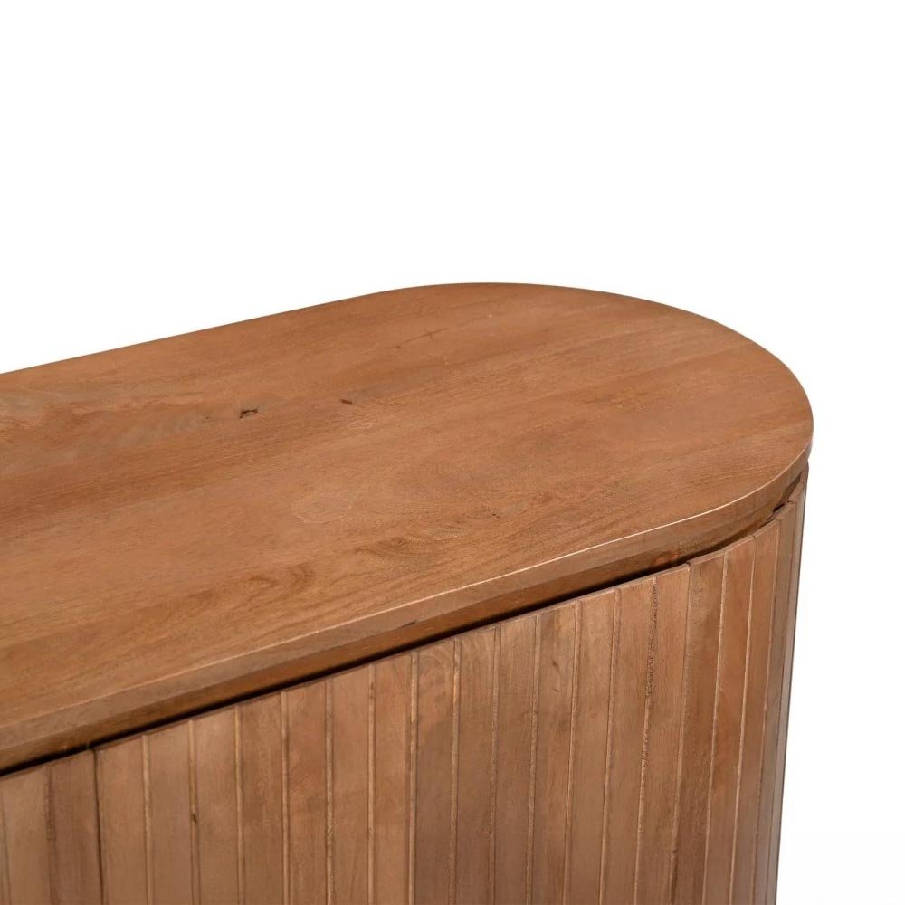 Mangohouten tv meubel bruin 210cm