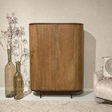 Mangohouten wandkast bruin 150cm