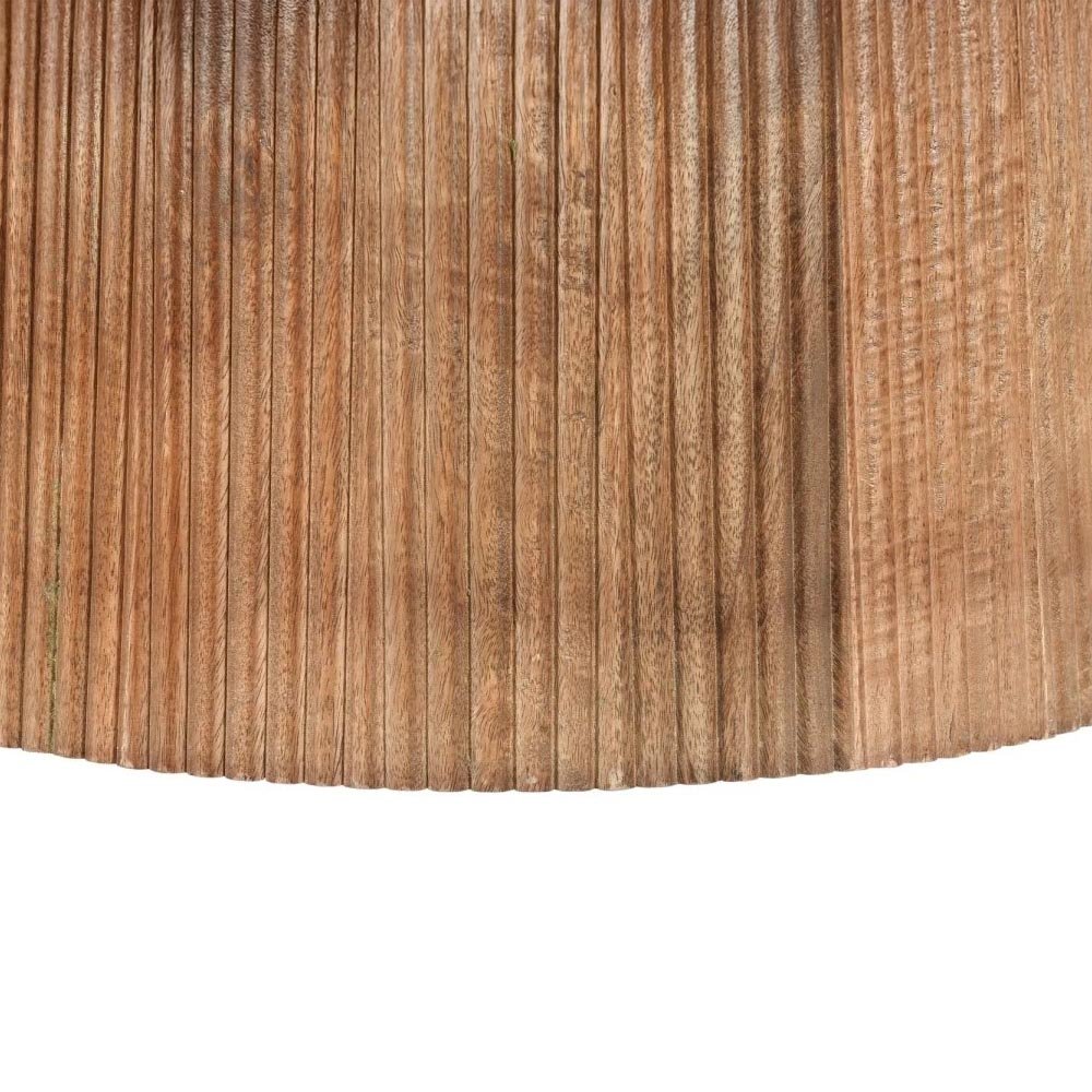 Mangohouten eettafel rond 130cm