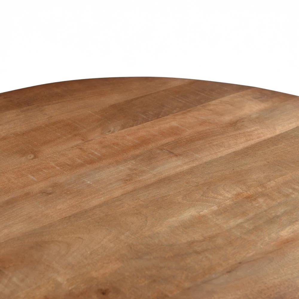 Mangohouten salontafel hout rond 50cm