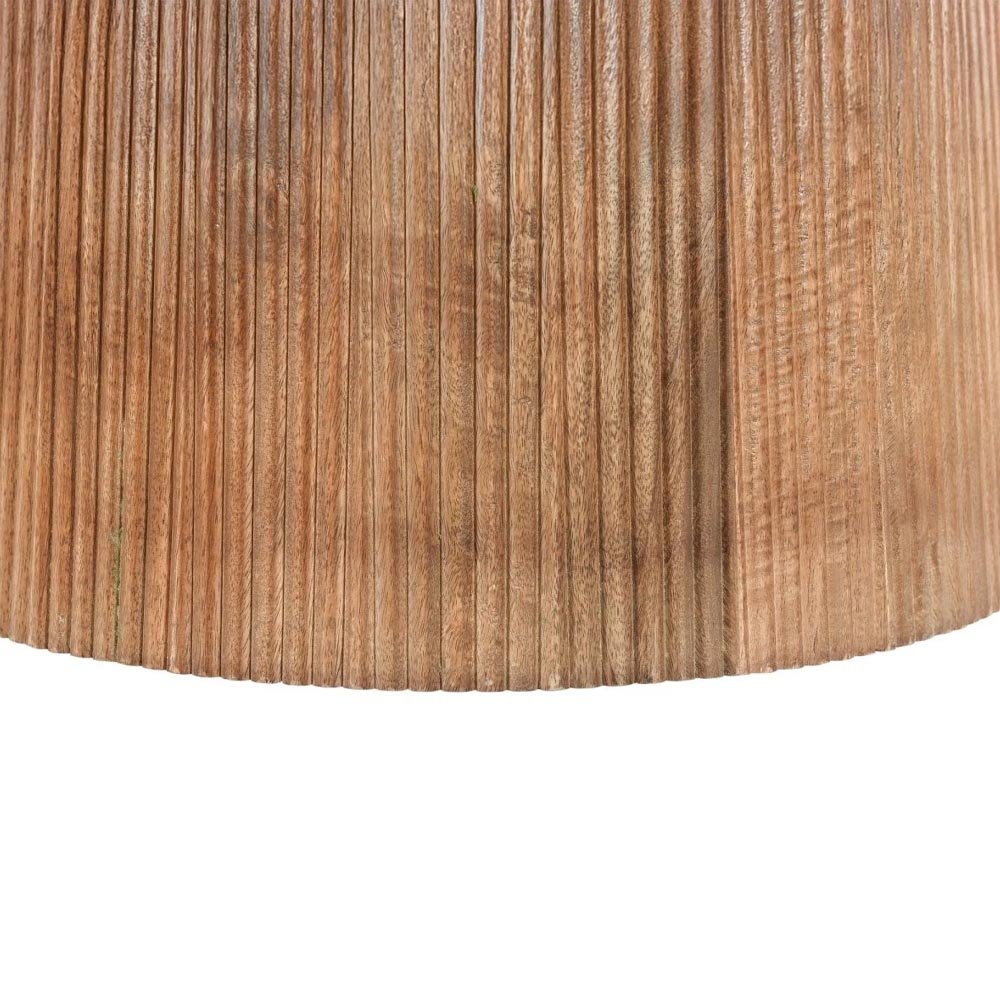Mangohouten salontafel hout rond 50cm