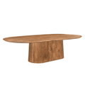 Mangohouten eettafel ovaal 300cm