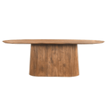 Mangohouten eettafel ovaal 200cm