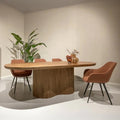 Eettafel hardhout ovaal 220cm