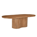 Eettafel hardhout ovaal 250cm