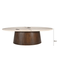 Salontafel Bottecino Oval 120 cm