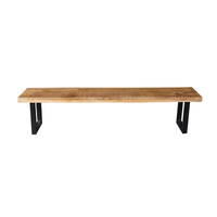 Mangohouten eetkamerbank Cleveland U-poot 200x40 cm Mahom