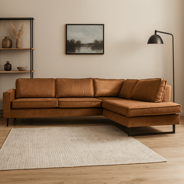 Hoekbank Twenty Five 4-zits Rechts Cognac Mahom