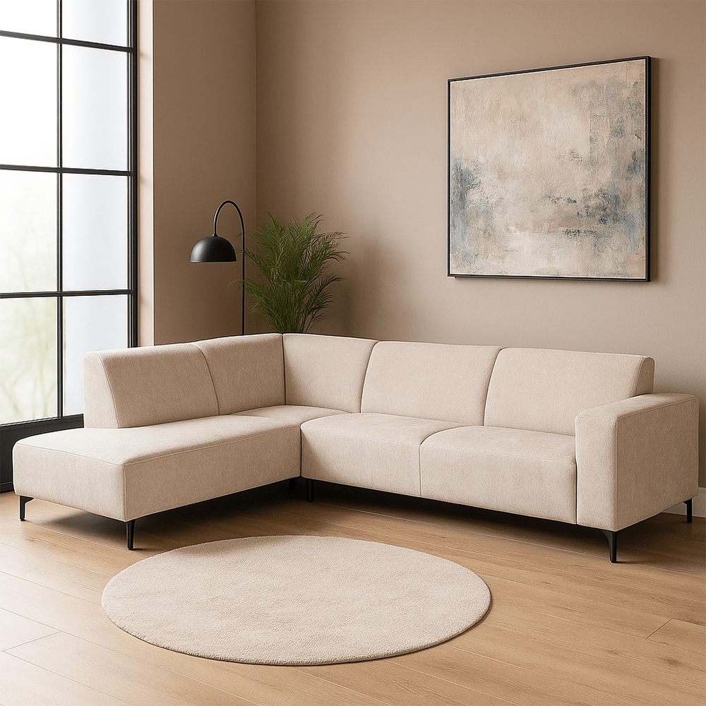 Hoekbank Sevilla 4-zits Links Beige