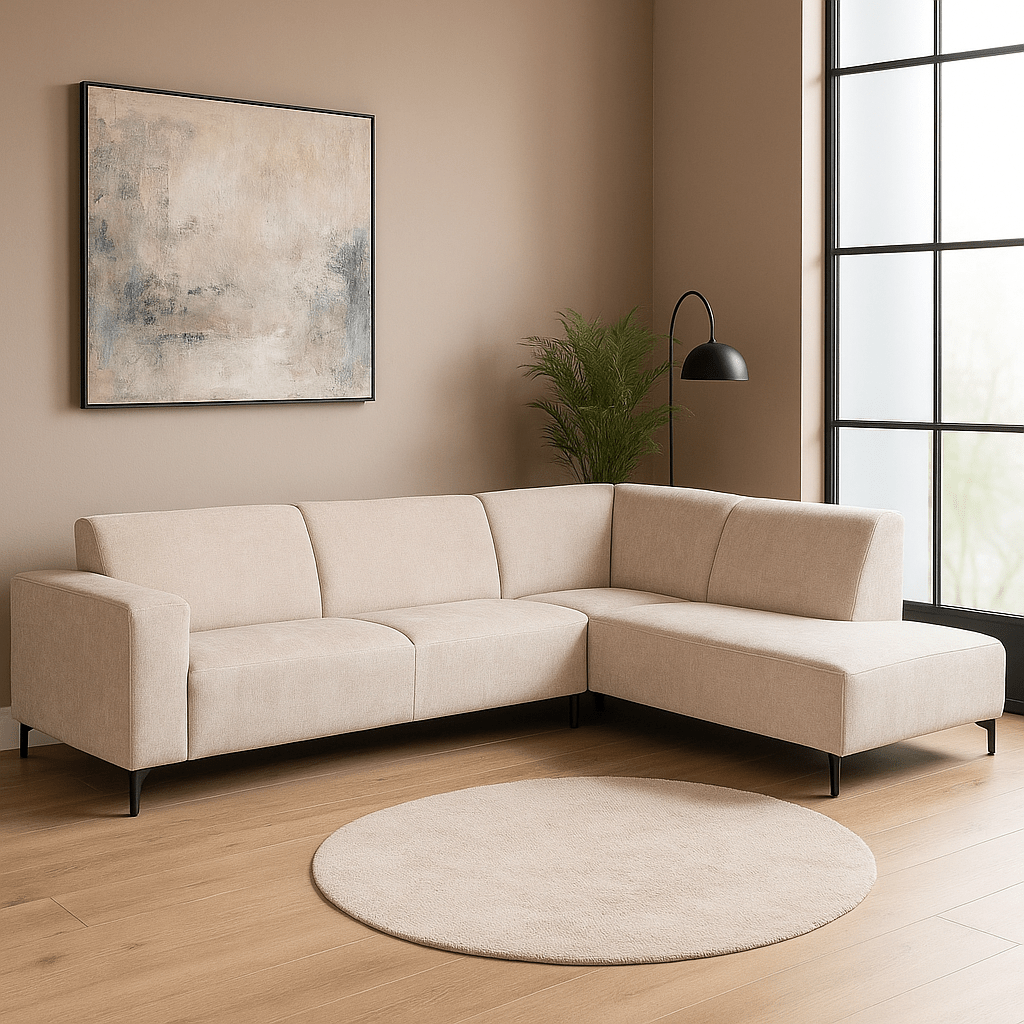 Hoekbank Sevilla 4-zits Rechts Beige