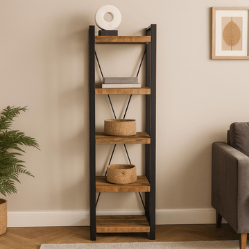 Mangohouten Boekenkast Minneapolis 55 cm Mahom