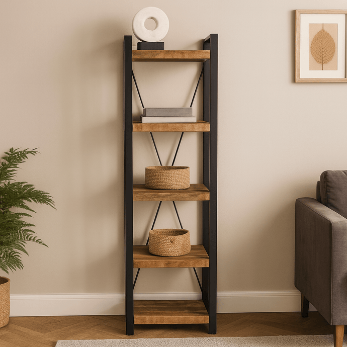 Mangohouten Boekenkast Britt 55 cm Mahom