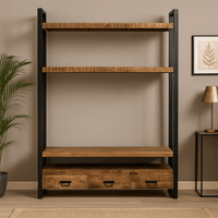 Mangohouten Boekenkast Britt 150 cm Mahom