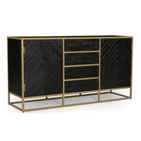 Mangohouten Dressoir Napels 165 cm Goud Mahom