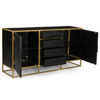 Mangohouten Dressoir Napels 165 cm Goud Mahom