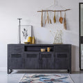 Mangohouten Dressoir 180 cm Black