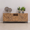 Mangohouten Dressoir 220 cm