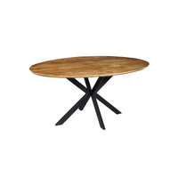 Mangohouten Eettafel Bologna Ovaal 160x90 cm Mahom