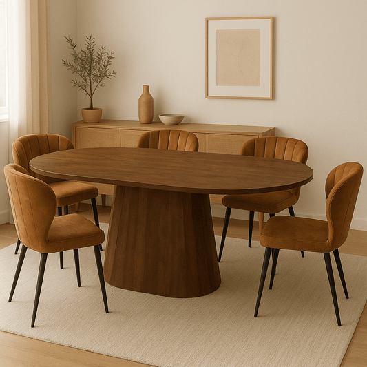 Mangohouten Eettafel Nova Capsule Donkerbruin 210×100 cm Mahom