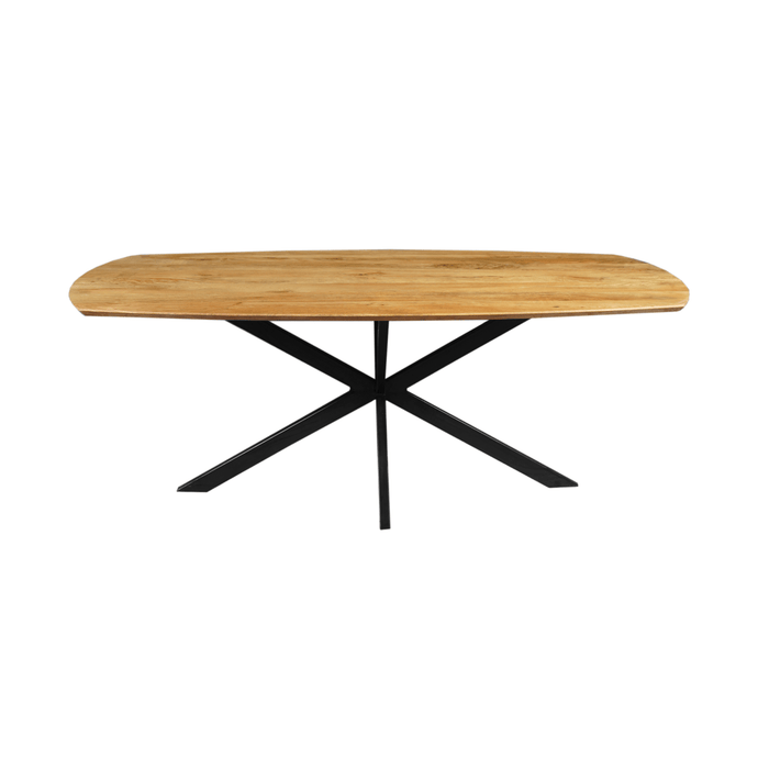 Mangohouten Eettafel Vicenza Deens Ovaal 210x100 cm Mahom