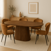Mangohouten eettafel donkerbruin capsule 240x110cm