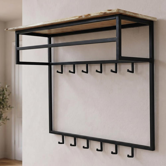 Mangohouten Kapstok 100x33x80 cm Mahom
