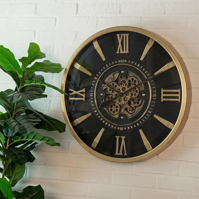 Klok Devon L goud Ø80cm