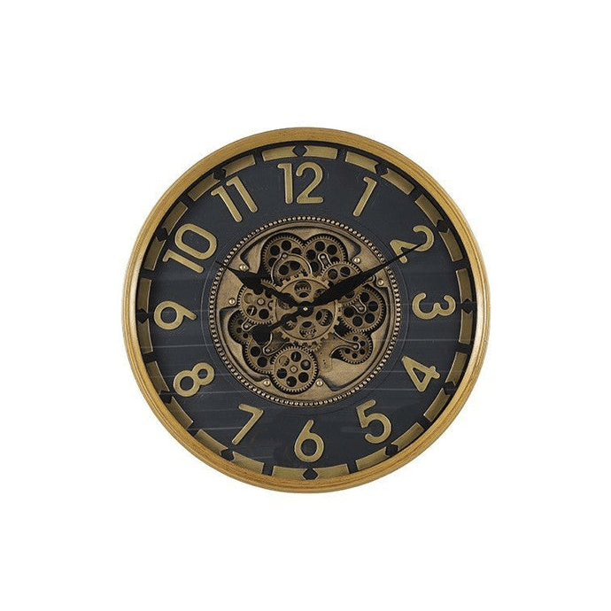 Wandklok Ceulen S zwart/goud Ø60cm