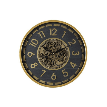 Wandklok Ceulen L zwart/goud Ø70cm Geslaagd