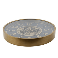 Wandklok Ceulen L zwart/goud Ø70cm