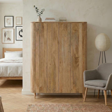 Mangohouten kabinet lichtbruin