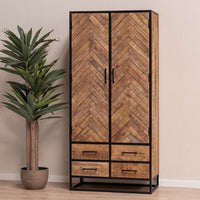 Mangohouten Kast New Haven 90 cm Mahom