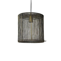Hanglamp E27 ro Maize S messing