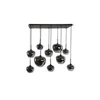 Hanglamp 10xE27 rh Galaxy II zwart