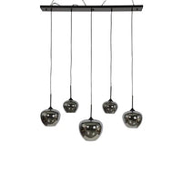 Hanglamp 5xE27 rh Galaxy II zwart