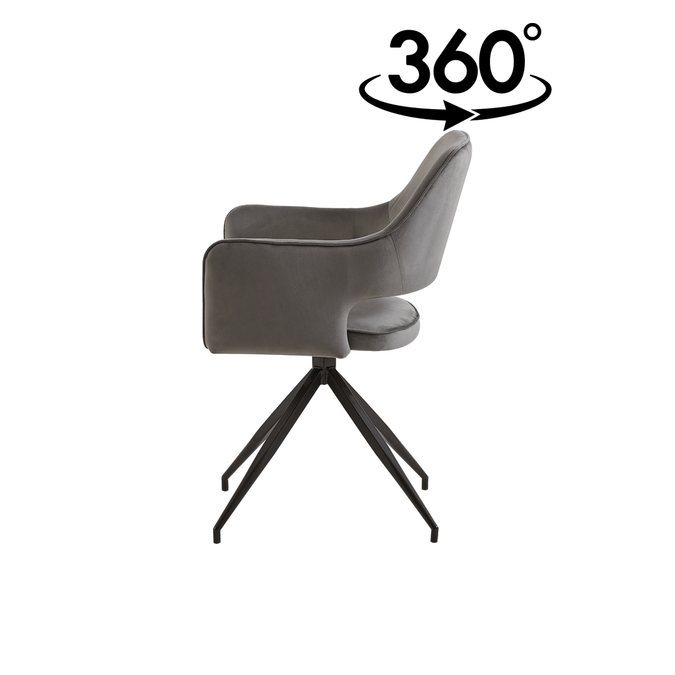 Eetkamerstoel Paris Grijs