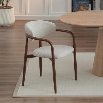 Mangohouten eetkamerstoel Alexia beige