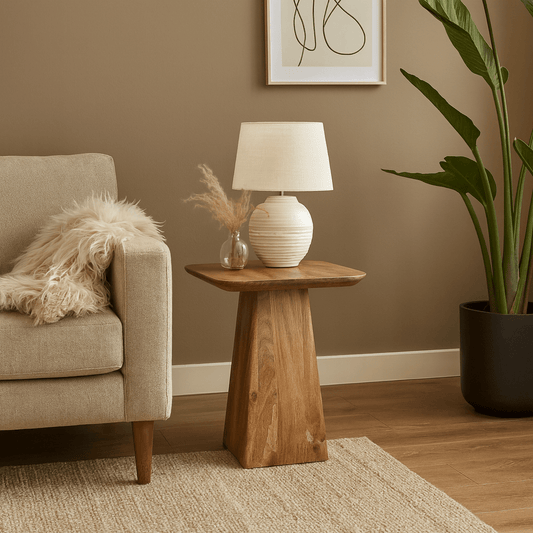 Mangohouten Salontafel Nova Vierkant 40x40 cm Mahom