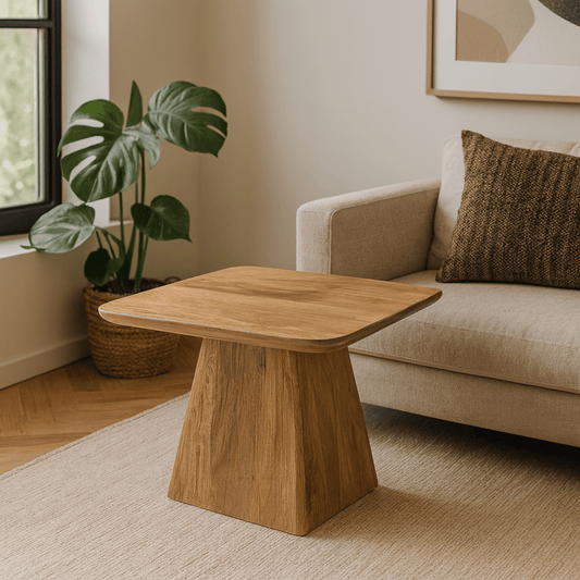 Mangohouten Salontafel Nova Vierkant 60x60 cm Mahom