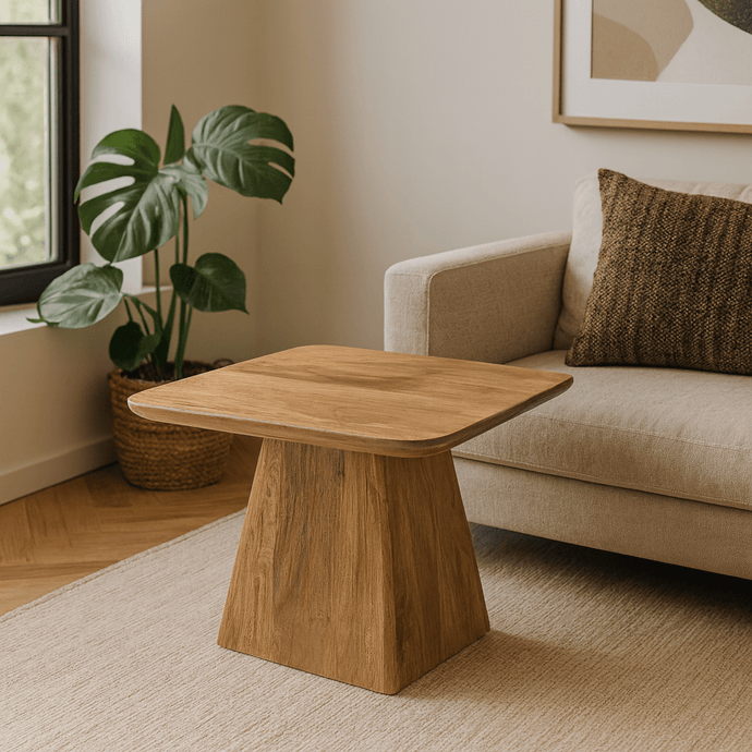 Mangohouten Salontafel Nova Vierkant 60x60 cm Mahom