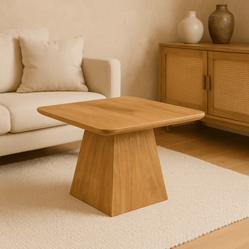 Mangohouten salontafel vierkant 60x60cm