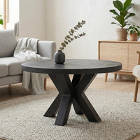 Mangohouten Salontafel Glendale Black 90 cm Mahom