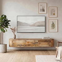 Mangohouten TV Meubel Kalano zwevend 150 cm Mahom
