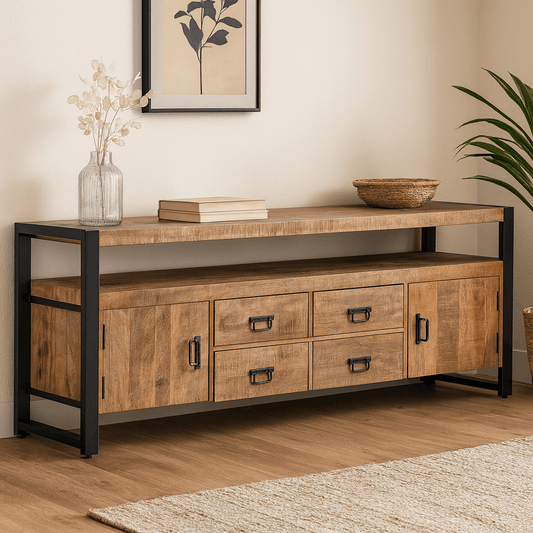 Mangohouten TV Meubel Britt 190 cm Mahom