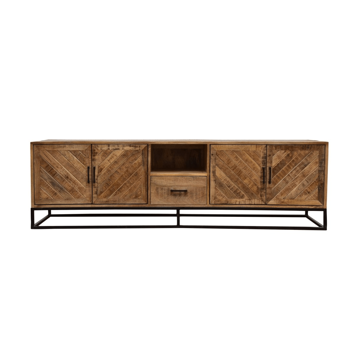 Mangohouten TV Meubel Reno 200 cm met 1 lade Mahom