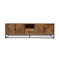Mangohouten TV Meubel Reno 200 cm met 1 lade Mahom